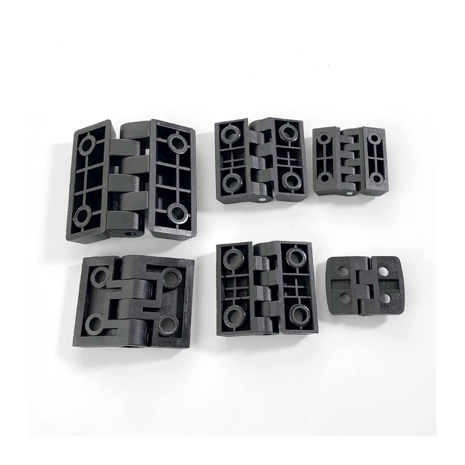 ZZSRJ 10 unids/Set bisagra de Tope de plástico de Nailon de Color Negro for Muebles de Caja de Madera Hardware de Armario eléctrico (Color : 5060)