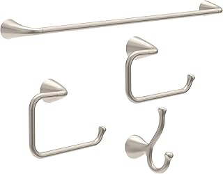 Delta ARV64-DN Arvo 4-Piece Bath Hardware Set 18-in Towel Bar w/ 6-in Ex...