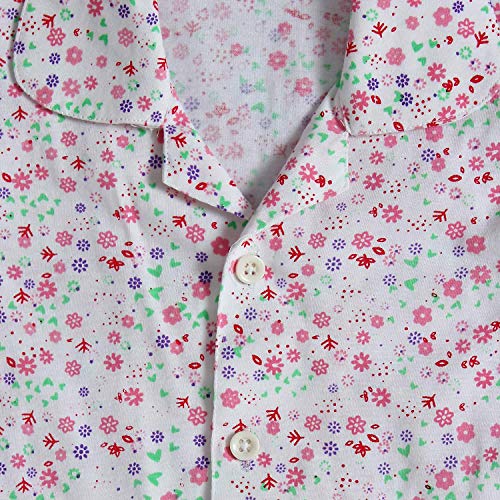 Image of superminis Hosiery Cotton Night Suit with Frill - Full Sleeves, Collared Neck, Sleep Wear for Girls, Kids