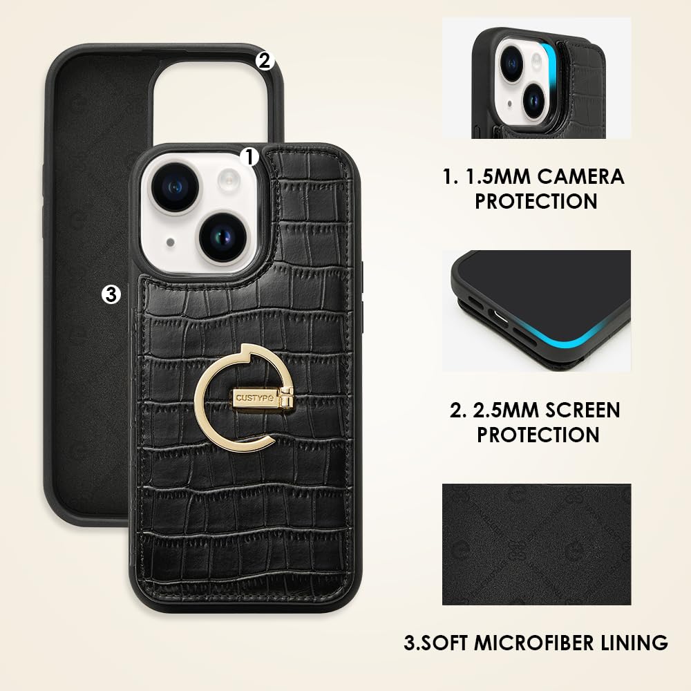 スマホケース　iphone13 custype Amazon.com: CUSTYPE for iPhone 13 Pro Wallet Case with Card