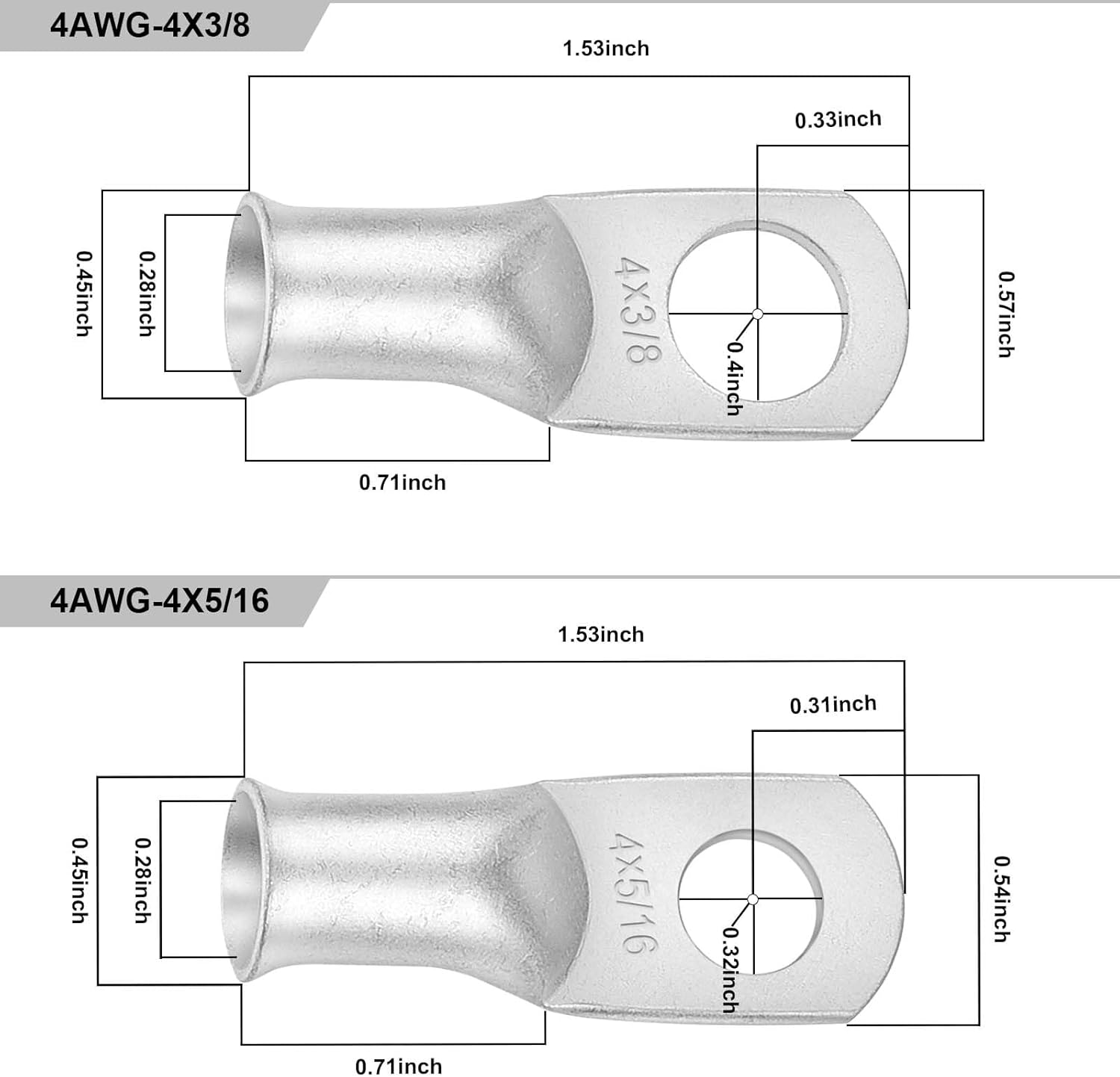 iGreely 4 AWG Gauge Wire Welding Battery Pure Copper Ultra Flexible Cable,10 Feet Black + 10 Feet Red Oxygen Free Copper OFC Welding Cable and Lugs Terminal Connectors with Heat Shrink Tubing