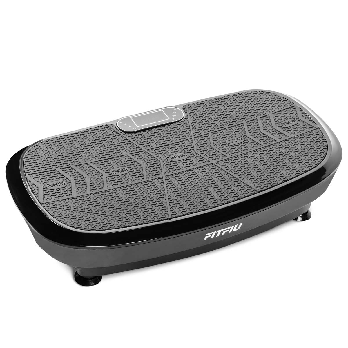 FITFIU Fitness PV-200 - Plataforma Vibratoria 3D, con movimiento en 3 planos, 500 W + 500 W, 180 velocidades, 5 programas predeterminados, 2 cuerdas elásticas y mando, peso máx 150 kgt