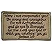 SpaceAuto Joshua 1:9 Tactical Morale Desert Badge Embroidery Hook & Loop Emblem Patch 3.93" x 2.16" - Coyote & Coffee