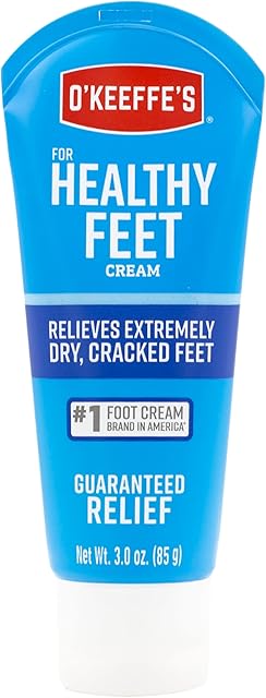 O'Keeffe's Healthy Feet, 80ml  Foot Cream for Extremely Dry, Cracked Feet | Instantly Boosts Moisture Levels, Creates a Protective Layer & Prevents Moisture Loss