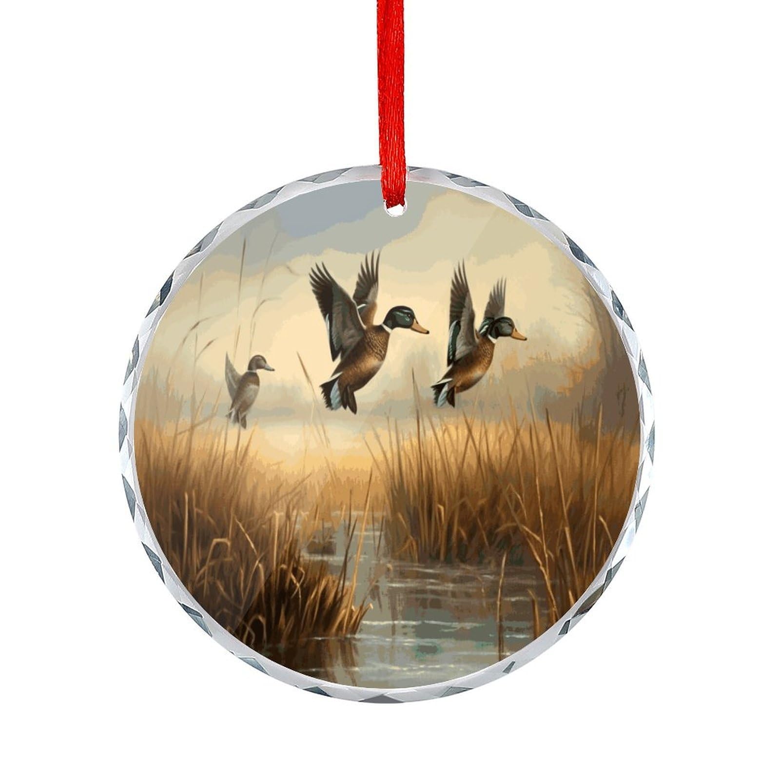 Btcowzrv Style Hunting Flying Wild Round Ornament Hanging Pendant Decor