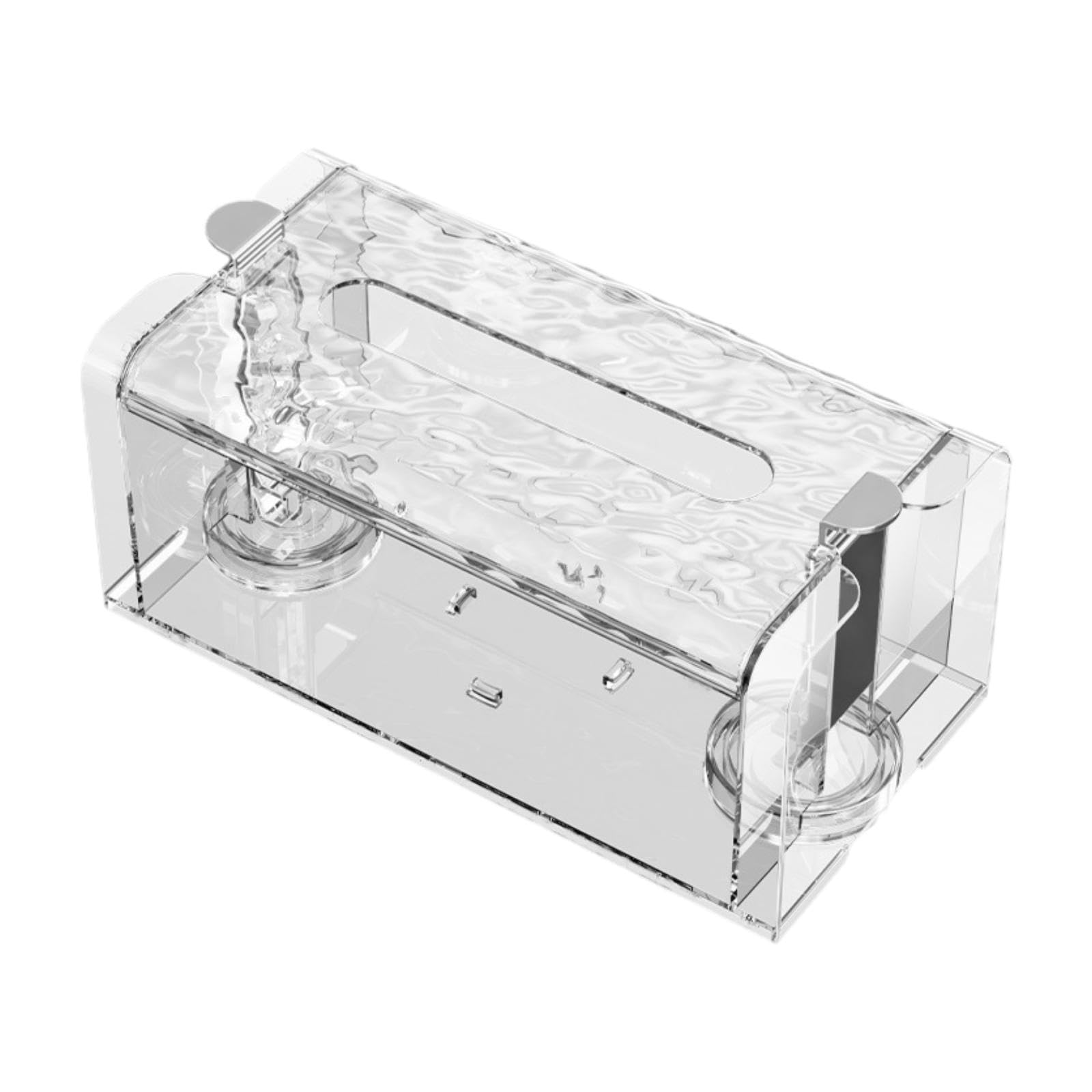 YIXANNX Suction Tissue Holder Bathroom Paper Dispenser Tissue Box Holder Convenient Storage Solution For Stylish Bathroom Decor Organizer Toilet Roll Storage