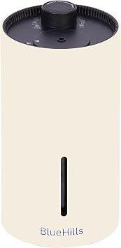 BlueHills Waterless Cordless Essential Oil Diffuser Travel Car Home Beige
