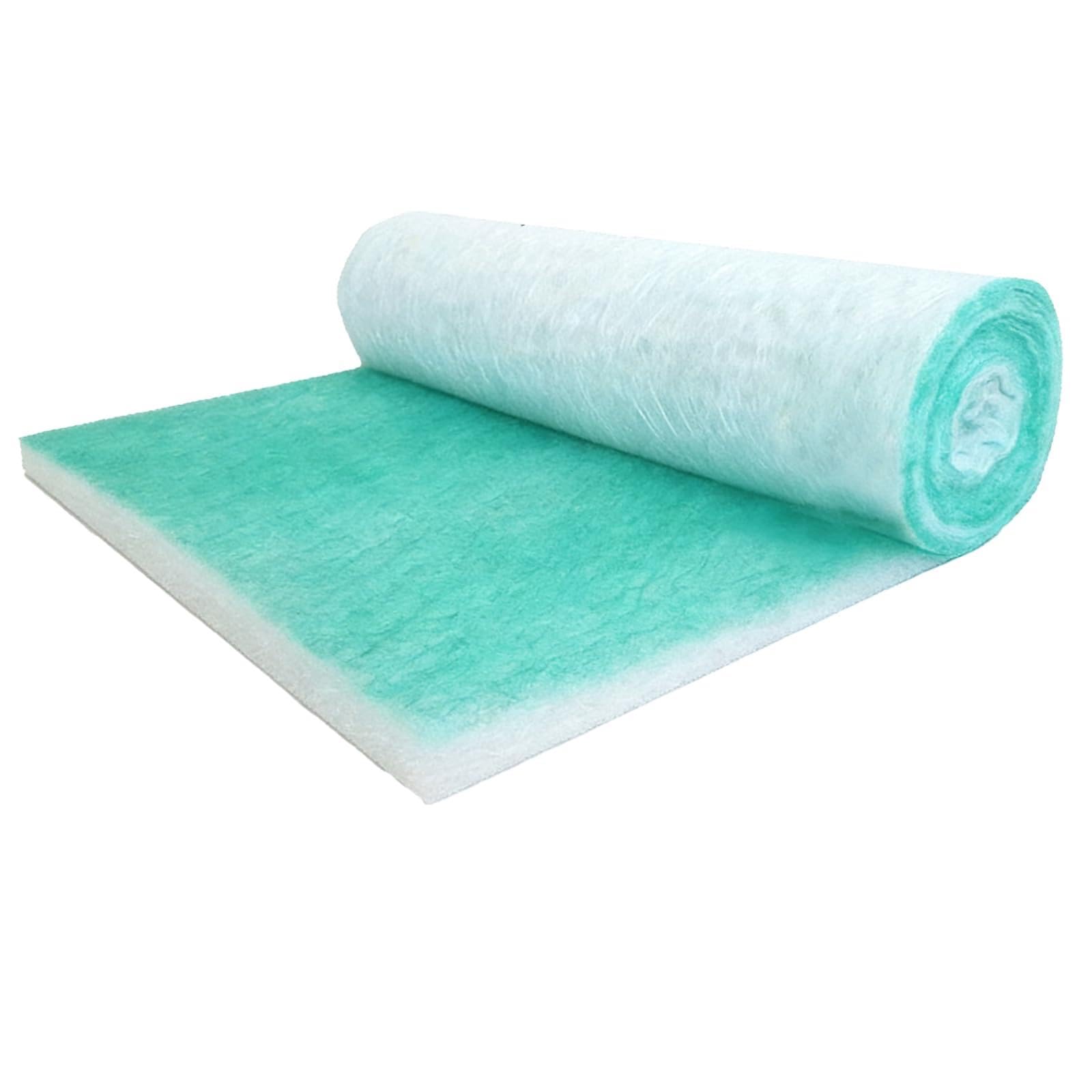 Lackierkabinen Farbnebel-Filterrolle aus Glasfaser 0,8m x 20m x 80mm Hochleistung Glasfaserfiltermatte Abluftfilter