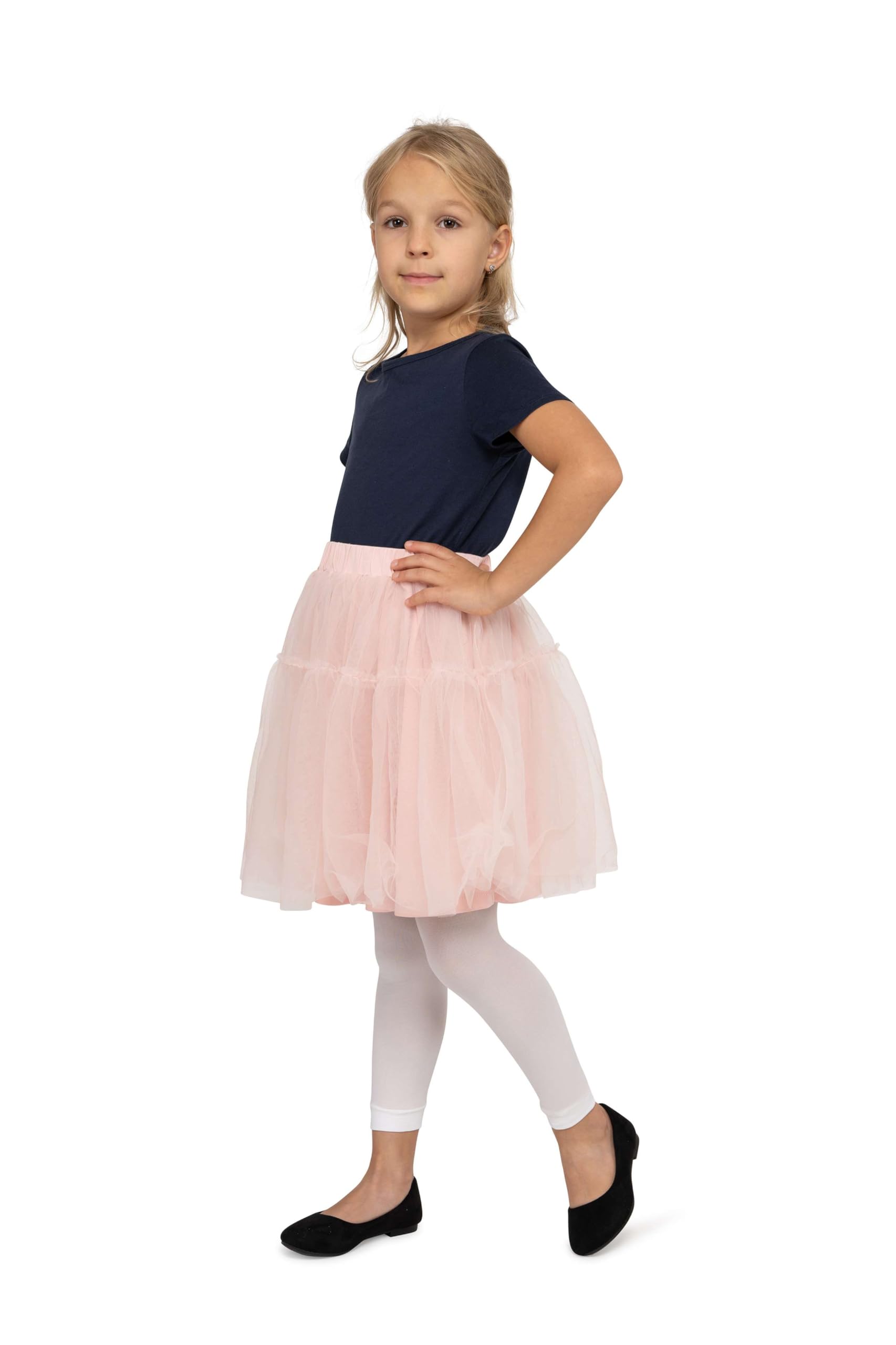 looksy Dziecięce, cienkie legginsy 7/8 dla dziewcząt, modne rajstopy bez stóp do spódnicy, sukienki, tuniki, dla dzieci, baletu, gimnastyki, szkoły, spodni, Alice
