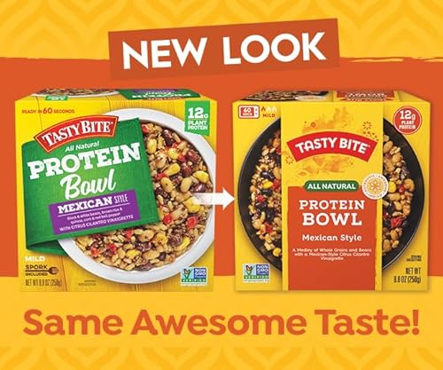 Tasty Bite Mexican Protein Bowl, 8.8 Ounce, Pack Of 6, Ready To Eat, Microwaveable, Vegan, 12G Plant Protein, Tangy Citrus #TOP1