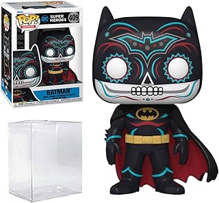 Dia de Los DC - Batman Vinyl Figure # 409 , Bundled with Compatible Pop Box Protector