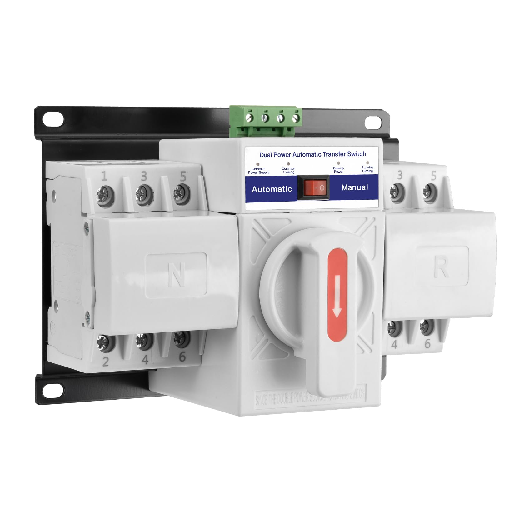 Heschen ATS HSQ1-63 - Interruptor de transferencia automática Dual Power 3P 63A 400V CA Clase CB Auto/Manual para dispositivos con altos requisitos de estabilidad de rendimiento