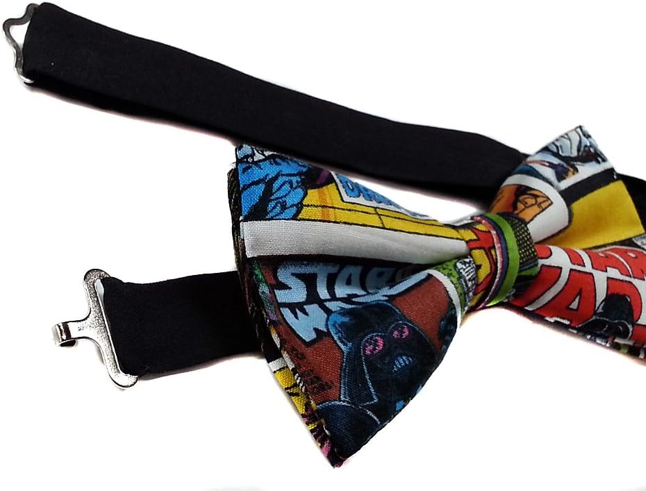 EmilyRose Couture Sci-Fi Comic Book Bow Tie-adjustable Neck Strap, Pre Tied-comic Con