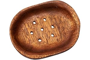 Handcrafted Wooden Soap Dish for Shower
