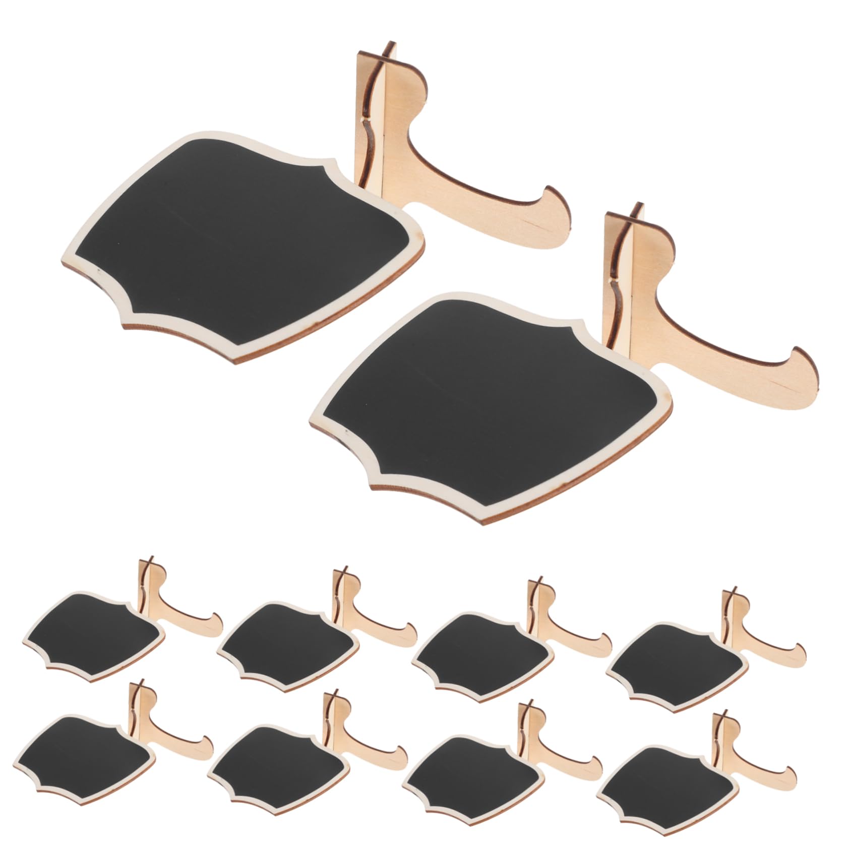 SOLUSTRE Set of 10 Small Wooden Chalkboards Buffet Labels Restaurant Food Name Cards Mini Chalkboard Signs for Party Wedding and Birthday Decorations