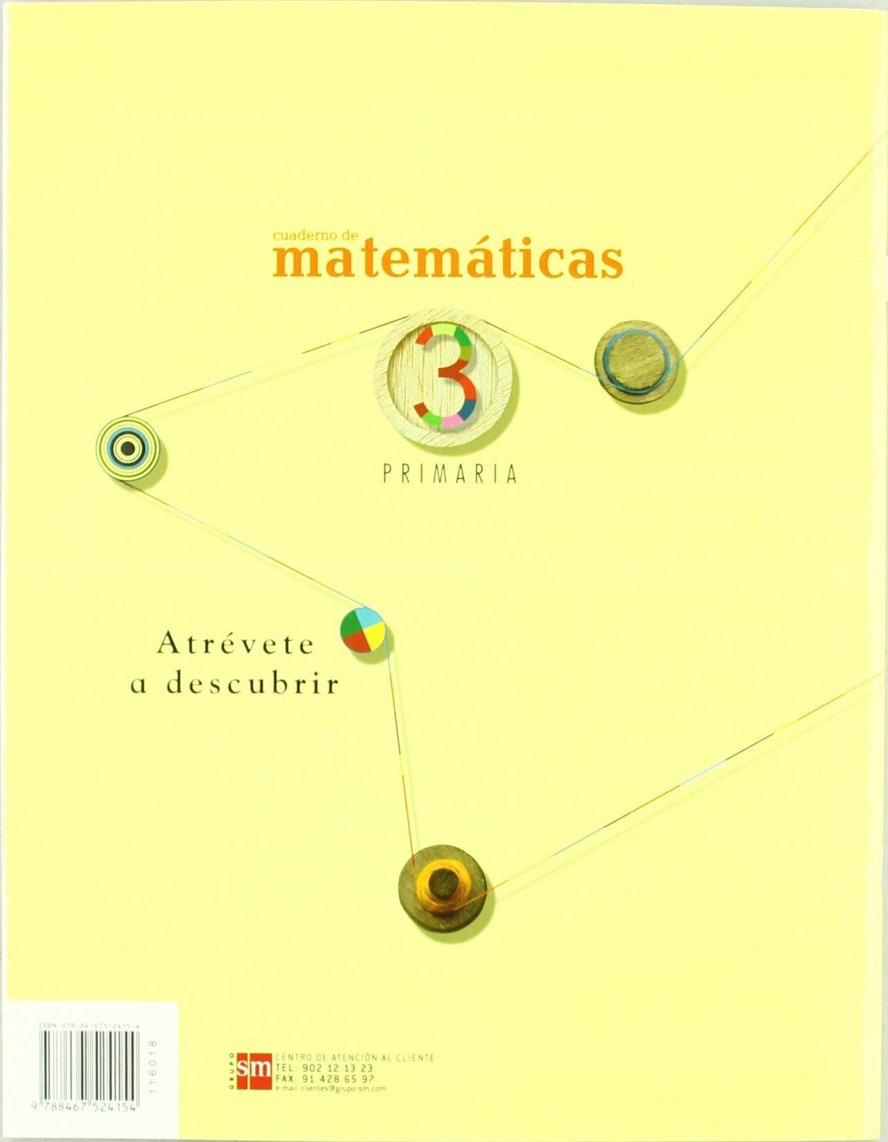 Cuaderno de Matemáticas. 3 Primaria, 1 Trimestre - 9788467524154