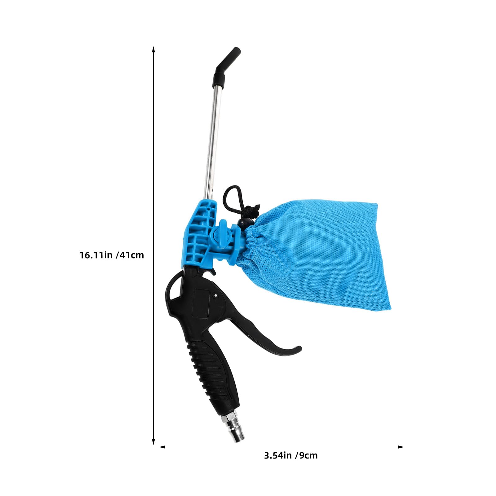2 Unidades Soplador y Aspirador Industrial Portátil con Potente Succión para Motores de Coche y Máquinas de Coser, Incluye Bolsa de Colección y Boquilla de Extensión