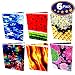 Book Sox Stretchable Book Cover: Standard Size 6 Ultra Print Pack. Fits Smaller/Thinner Hardcover Textbooks up to 8x10. Adhesive-Free, Nylon Fabric Protector for School. (Ultra Prints)