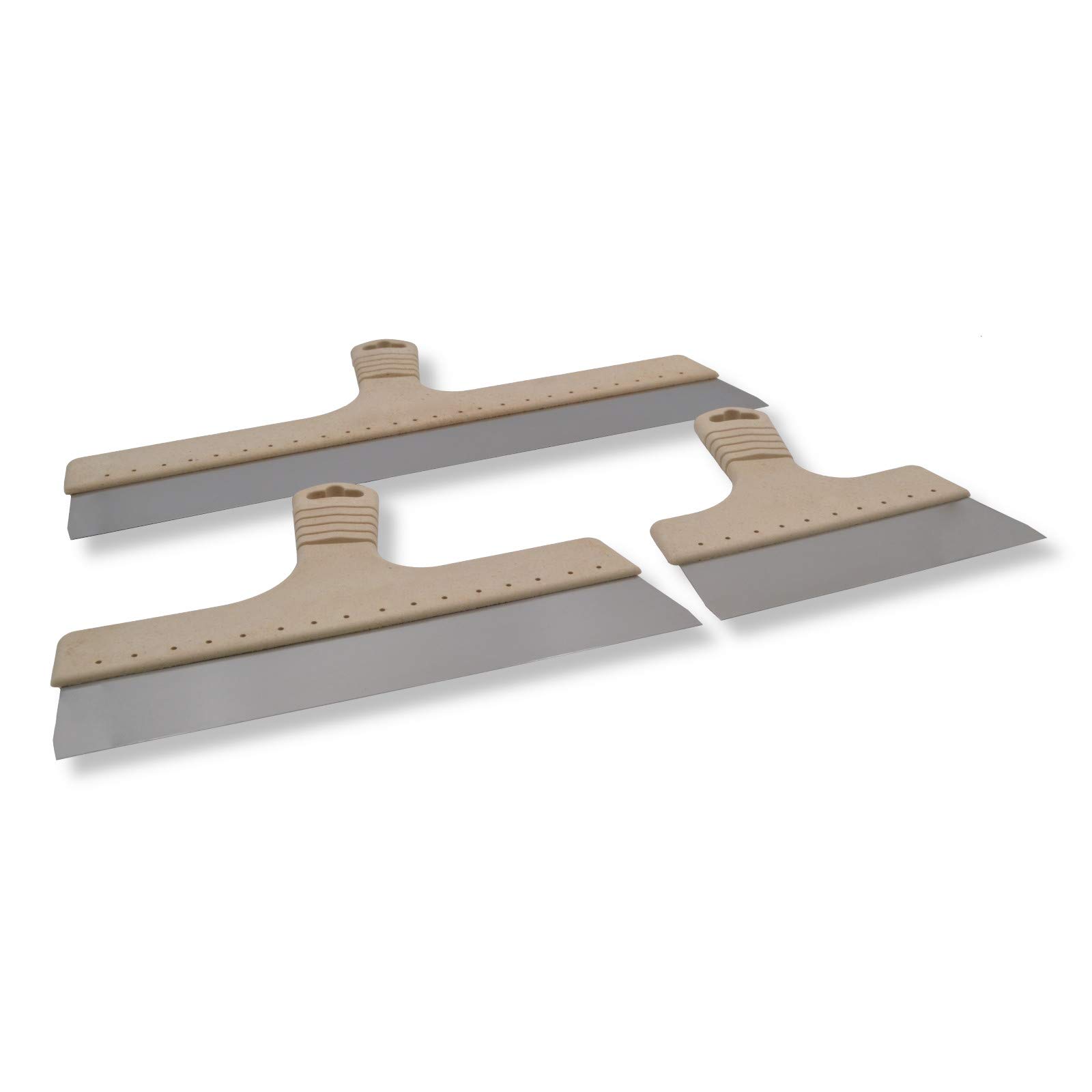 DEWEPRO® Flächenspachtel 3er Set 200x57mm, 300x57mm, 450x57mm - wasserabweisender Griff