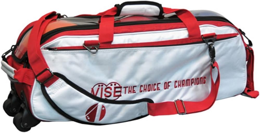 Vise Clear Top 3 Ball Roller Bowling Bag