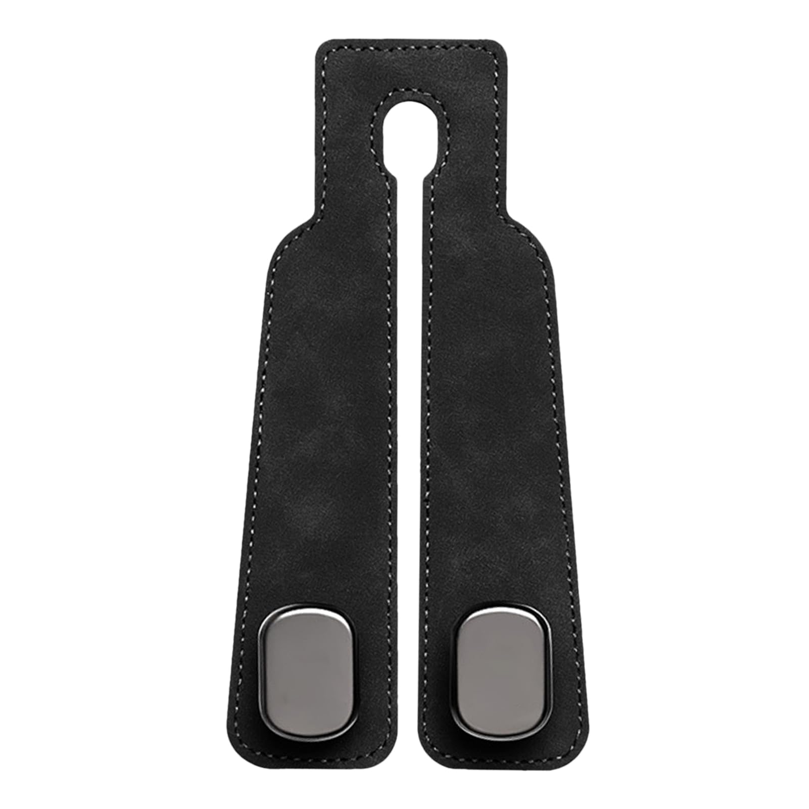 Blusabaca 2 Ganci Per Poggiatesta Auto - Doppio Gancio In Metallo Per Sedili Posteriori, Organizer In Velluto, Porta Borsa E Accessori, Capacità 5kg, Nero - 2