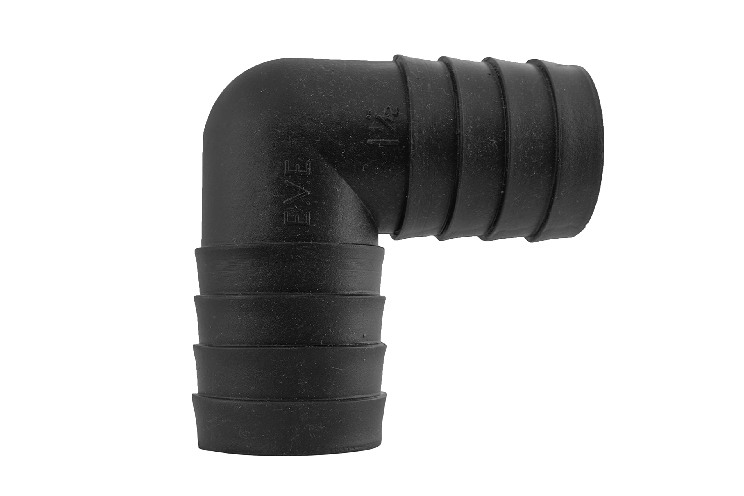 Cost Wise Black 40Mm(11/2") Barbed Corrugated Pond Pipe/Hose Elbow Connector/Joiner,Ideal For Goldfish Pond Filters,Pumps And Waterfalls