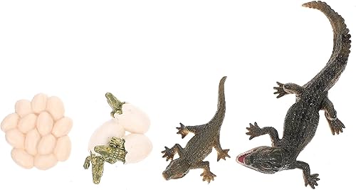ARTIBETTER 1 juego para adorno biológico realista, cocodrilo temprano salvaje, juguete de acción para niños, educación temática de vida silvestre,
