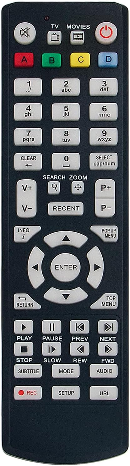 VINABTY Replacement Remote Control Suitable for Kartina TV Relax Like Dune HD Smart,Base,Duo,MAX,Solo Lite,TV-101,TV-301,TV-102, TV-303,53D Lite