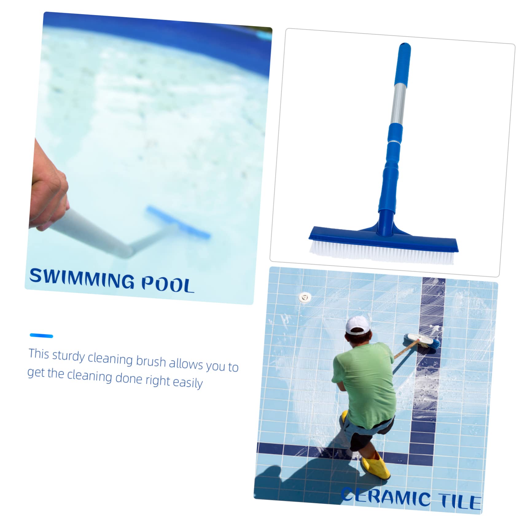 Cepillo De Limpieza De Piscinas Cepillo para Limpiar Azulejos y Paredes Suministros De Limpieza para Piscina Baño o Cocina