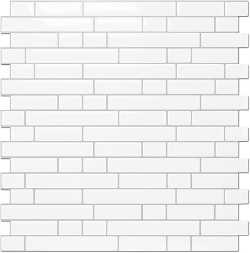 Vista 189 de STICKGOO - Azulejos autoadhesivos para loseta en muro, 12 x 12 pulgadas, azulejos autoadhesivos para loseta en muro de cocina y baño