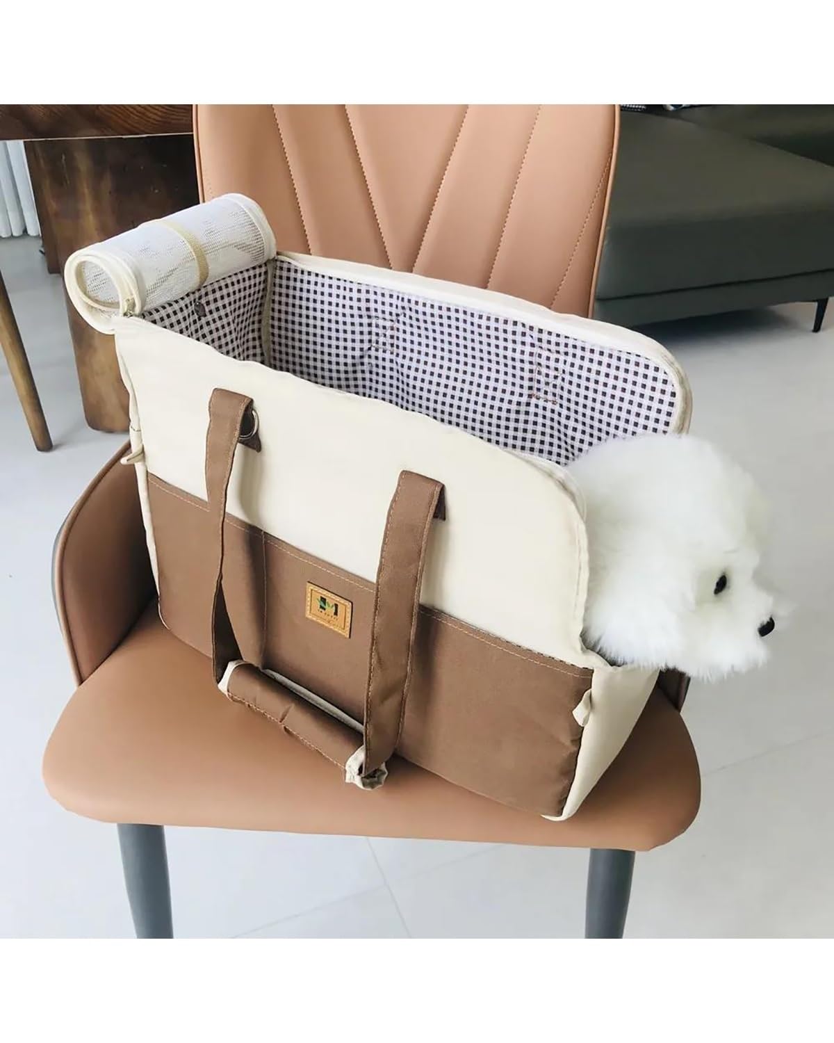 Hundesitze für Autos, Hundeautositz-Haustierträger for Katzen Hund Polyethylenschaum Baumwolle Zwischenschicht Hundeträger Katzenträger Auto(Blue)