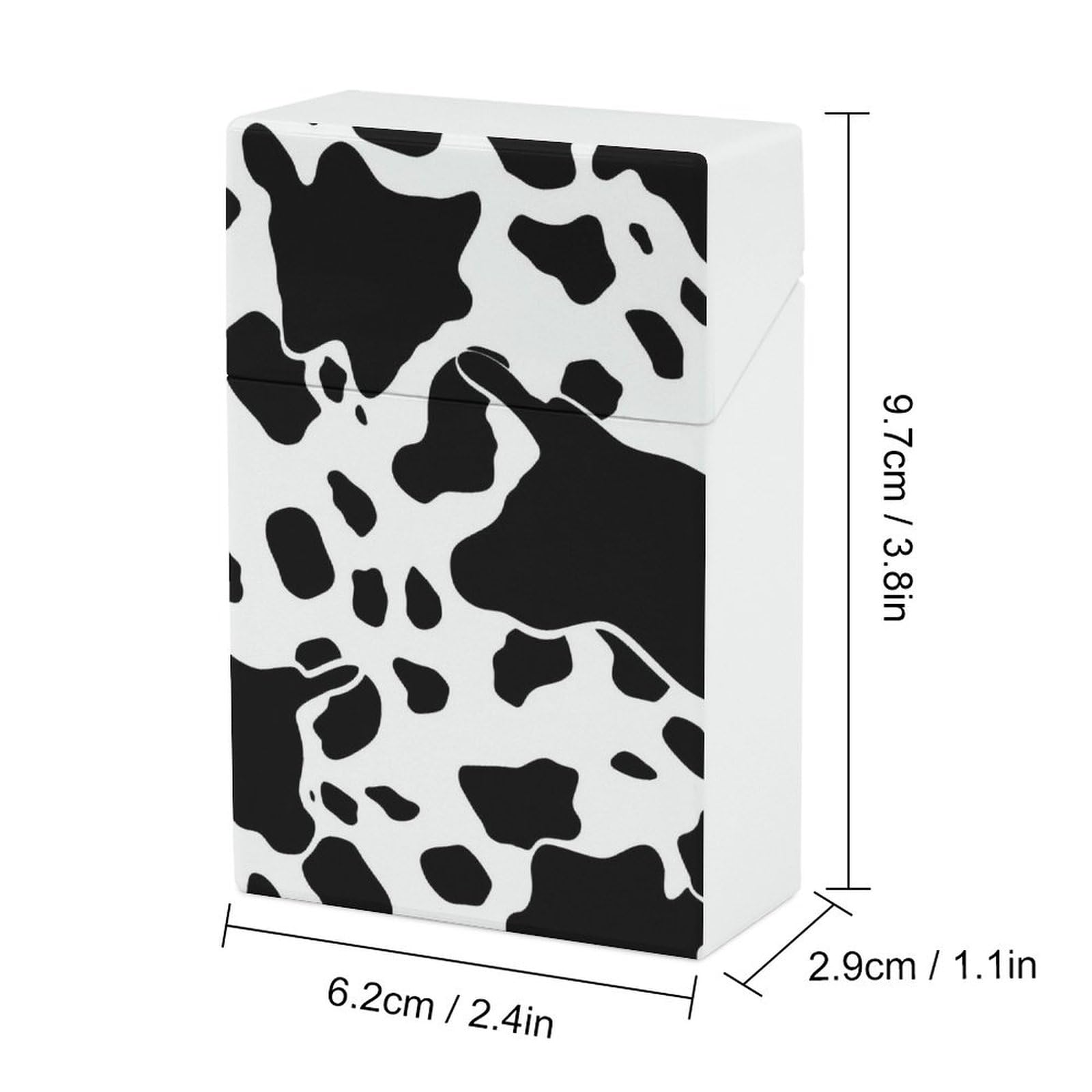 black and white cigarette box Amazon.com: Black and White Cow Print Cigarette Case Box King Size 85mm 20  Capacity Push to Open Waterproof Cigarette Case for Women Men Pocket Cigarette  Holder Case Vintage Cigarette Box : Health