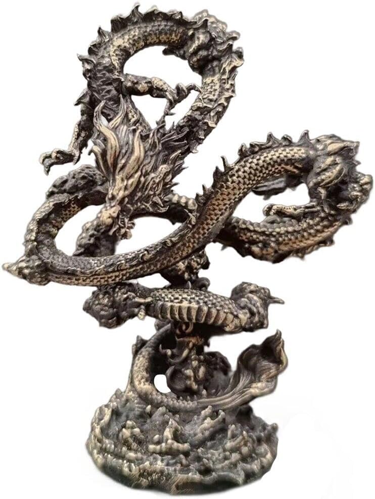Feng Shui Dragon Statuen Messing Chinese Dragon Figur Ornament F r Home Office Dekoration Anziehen Wohlstand Und Viel Gl ck
