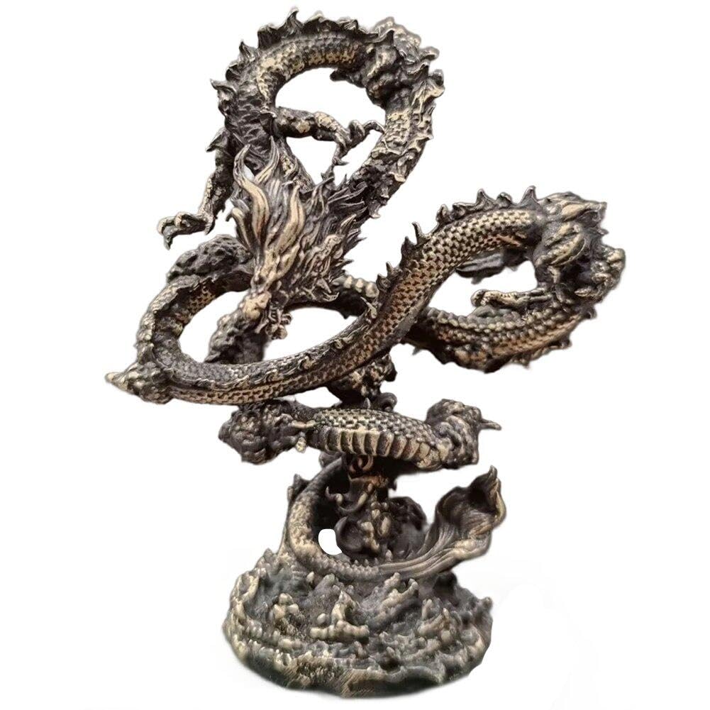 Ornement de dragon en laiton, un cadeau symbolique de protection et de bonne chance à offrir