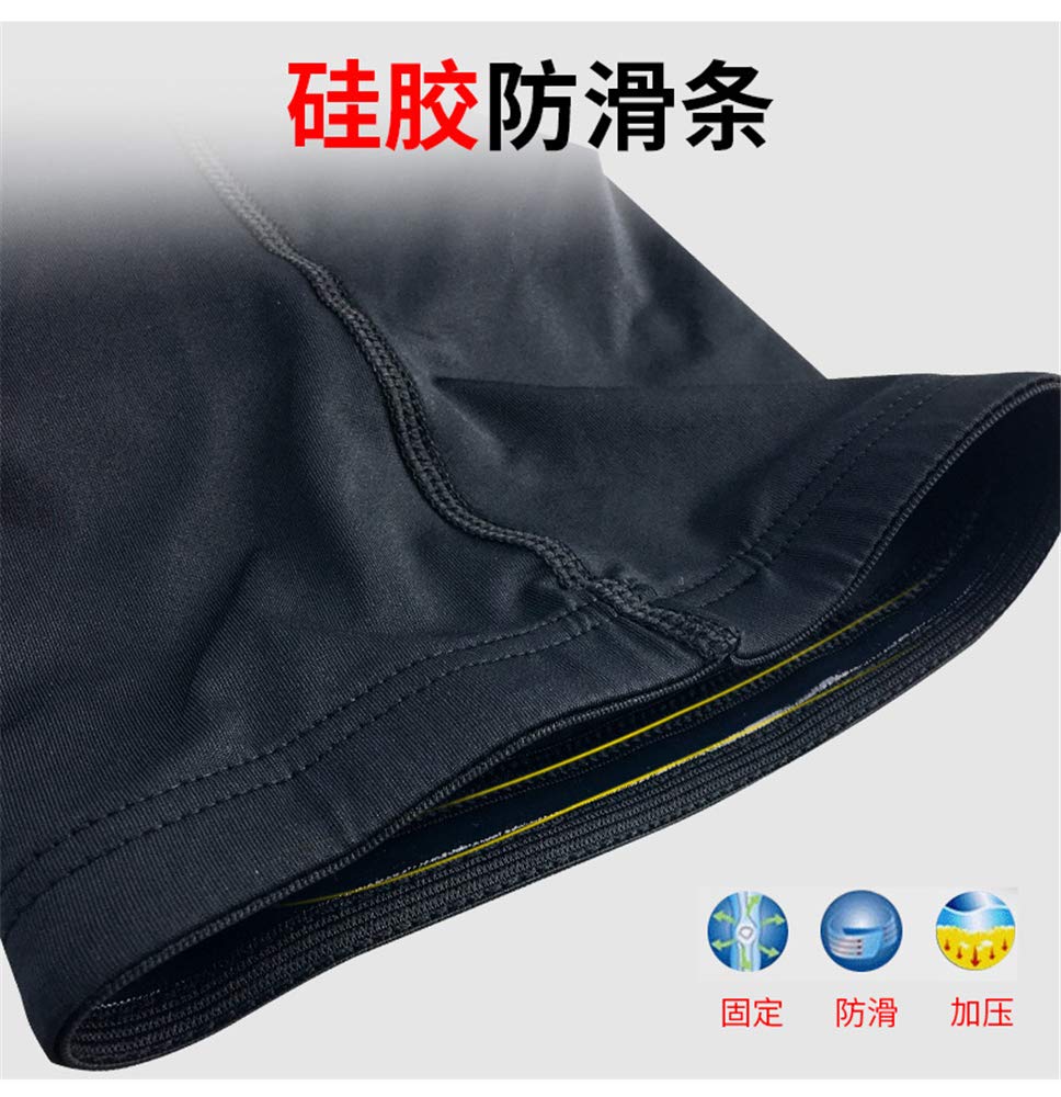 Manchon de compression complet pour genouillères BaronHong pour le sport, le basket-ball et le football (noir, L)