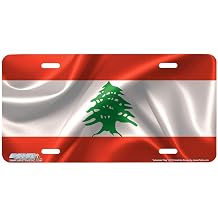 Airstrike 301-"Lebanese Flag Flag License Plates