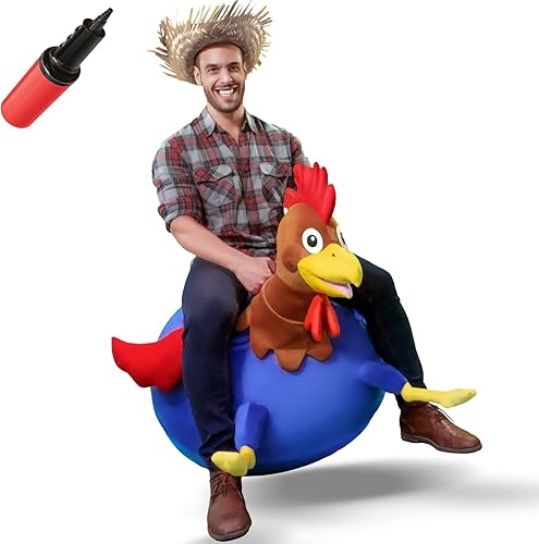 WALIKI Pelota de gallo Adultos 13-101 Pelota de salto inflable Sit & Bounce Pelota de salto 29 pulgadas