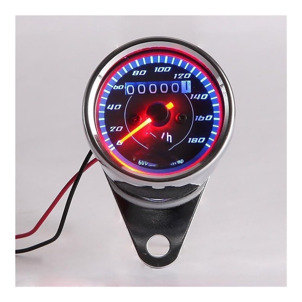 Contagiri contachilometri Contachilometri Universale Per Motocicletta Con Retroilluminazione A LED, Indicatore A Doppio Cerchio, Luce Notturna, Per ATV CG125 Virago 535 YBR125