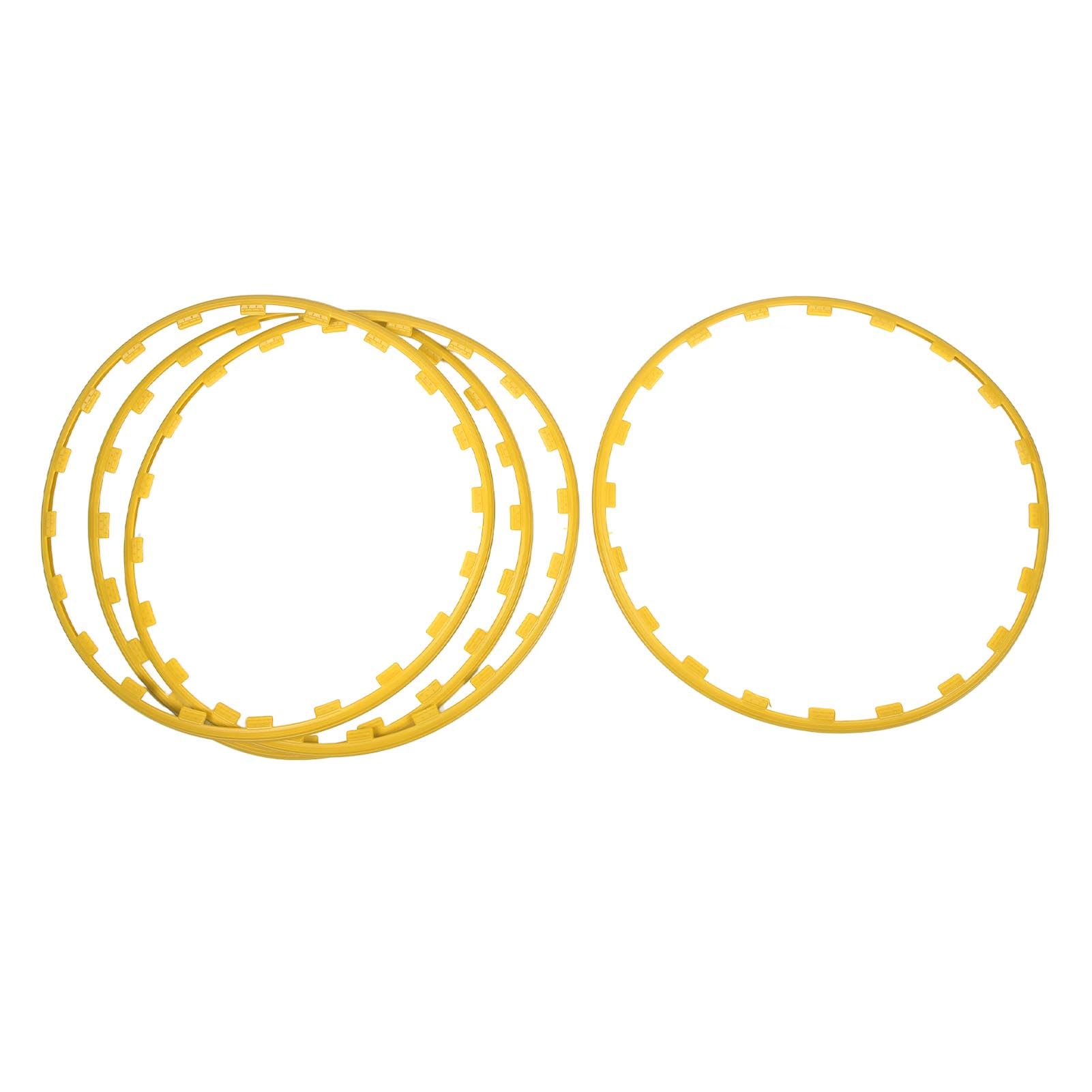 CHICIRIS Radkanten-Schutzring Nylon Felgenschutz 4 Stück für (Yellow)