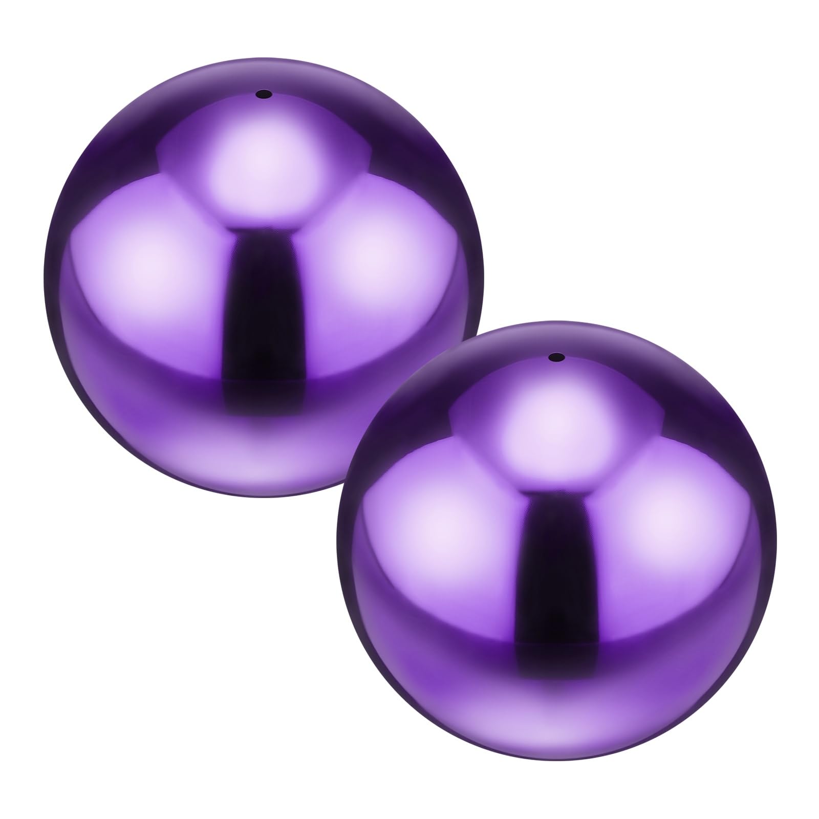 M METERXITY 2-Pack Gazing Globes Ball 4.7in 201 Stainless Steel Mirror