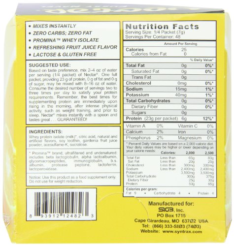 Syntrax Nectar Grab N Go, Fuzzy Navel, 1-Ounce Pouches (Pack Of 12) #TOP2
