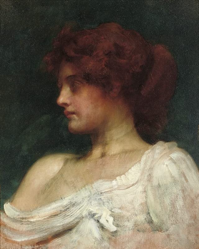Tableau moderne Étude d'une femme rousse Calderon 60x90cm