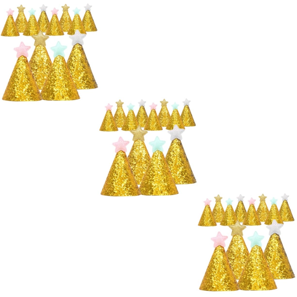 36 Stück Geburtstagshüte, Sternhüte, Stern Partyhüte, Kinderpartyhüte, Kinderhüte, Kindergeburtstagsparty Requisite, Partyhüte Für Kinder, Glitzerhüte, Kinderhüte, Miniaturhüte,