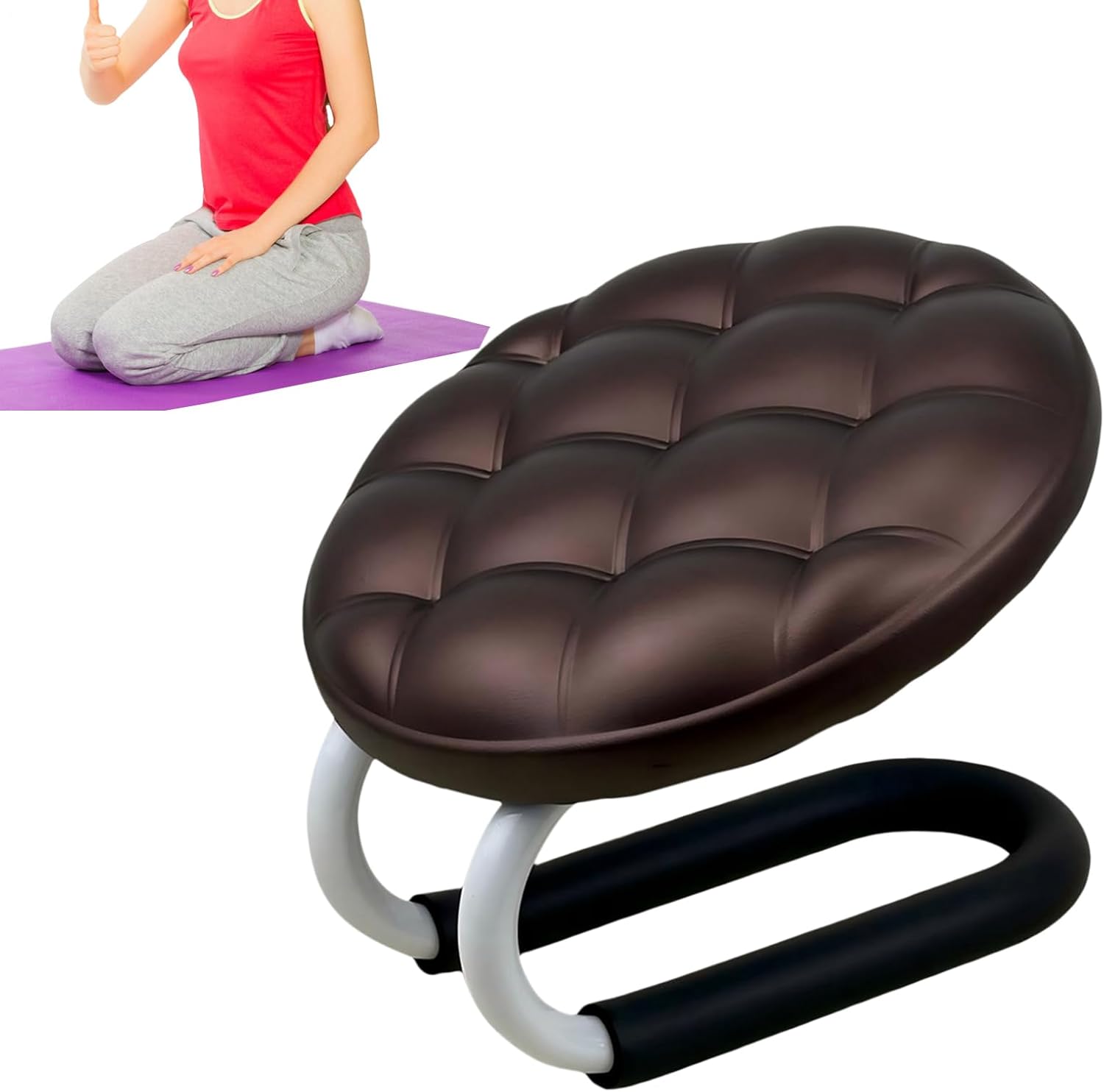 Meditation Bench - Mindfulness Prayer Seat, Ergonomic Kneeler Stool, Long Lasting Portable Comfortable Cushion | Relaxation Support for Women Men Adults Seniors Beginners Offices Zen Room Yoga