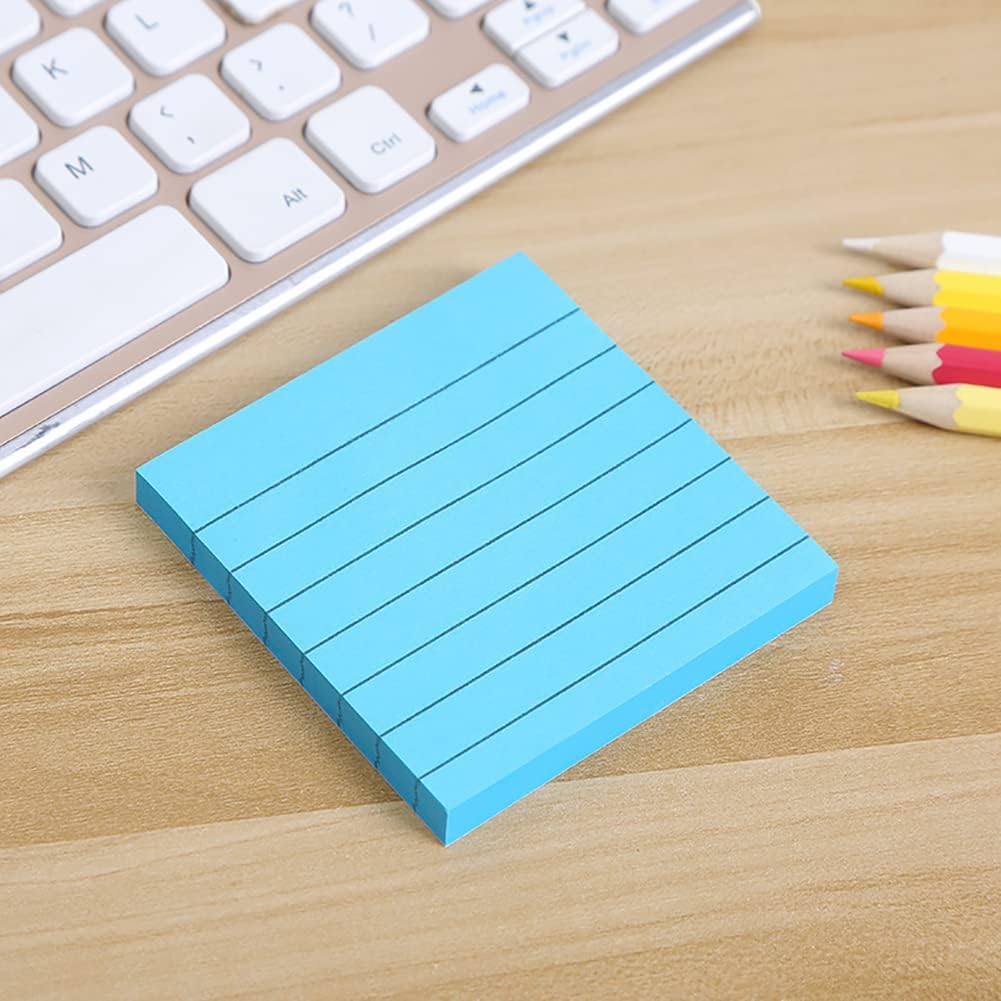 Notas Adhesivas De Corazón De 3 X 3 Pulgadas, 8 Blocs, Pos. Rojo, Amarillo, Naranja, Verde, Azul Claro, Morado Claro | Cuotas Sin Interés