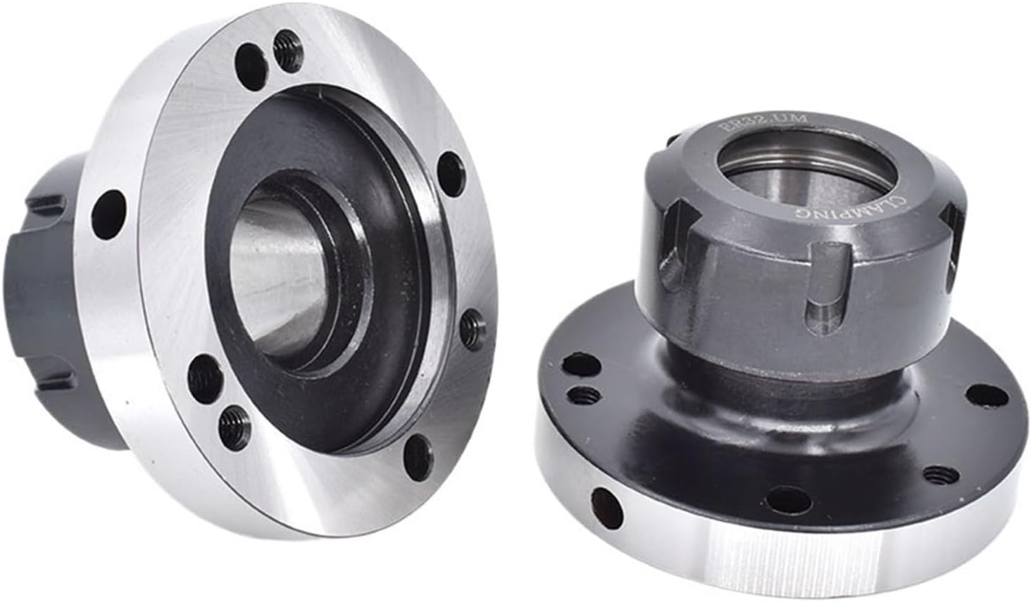 Mini Flange Four Axis Collet Chuck ER16 ER25 ER32 ER40 100mm 80mm Fixture 1pcs(Er25-d100 (7 Hole))