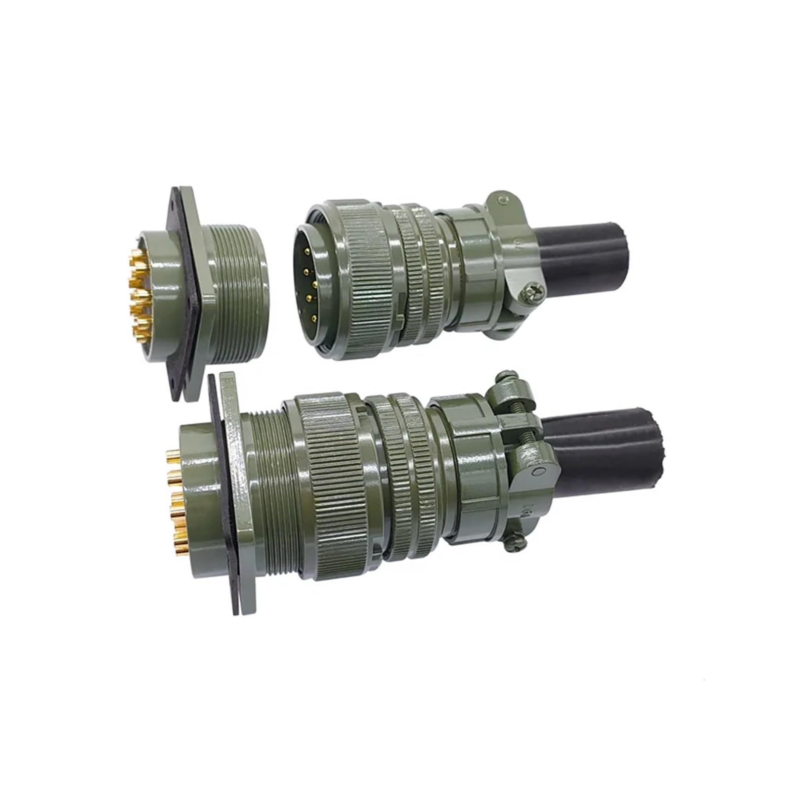 1 connettore circolare MIL-C Specification 5015 - impermeabile, durevole e affidabile for uso broadcast(Plug 3108 28-16s)