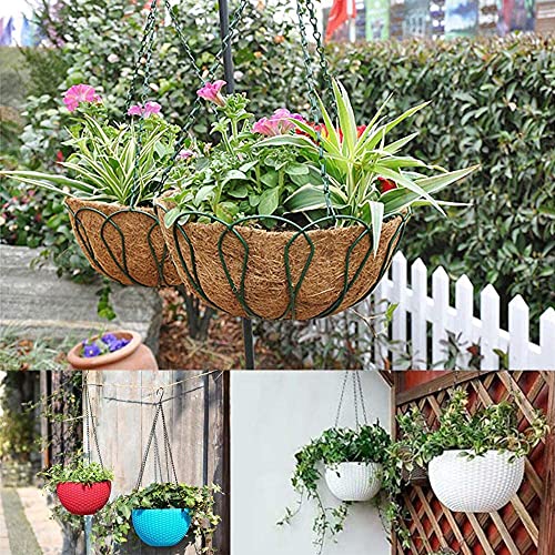 Tim Tim Agro 24 inch Long Hanging Chains for Plants Flower Pot Basket Chains 3 Point Replacement Chain Hangers for Lanterns, Bird Feeders, Planters and Other Ornaments (Pack of 3)