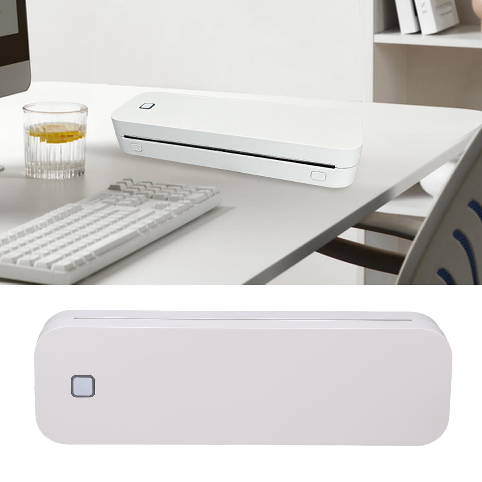 Jeffergarden Impresora Térmica Portátil, Inalámbrica y sin Tinta, 200 dpi, Compatible con Papel A4, A5, Carta y Legal; con Batería de 2600 MAh Compatibilidad con iOS ; Ideal para el