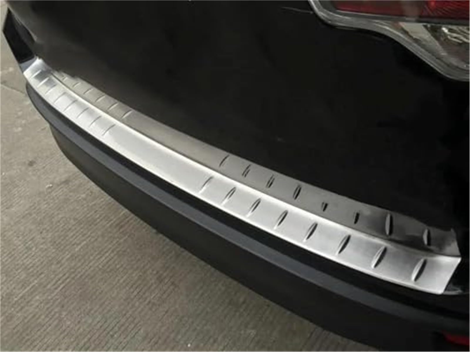 Auto Paraurti Posteriore Protezione Davanzale Trim Accessori Auto Adesivi, for Toyota, for Highlander 2014 2015 2016 2017 2018 2019 Protezione paraurti posteriore in gomma